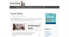 Desktop Screenshot of cranesiding.net