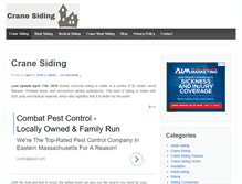 Tablet Screenshot of cranesiding.net